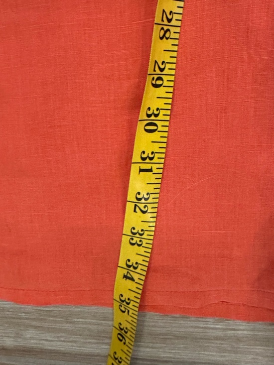 NWT 🆕Tommy Bahama sleeveless linen-mini shift dress Orange . Size XS - Picture 4 of 5